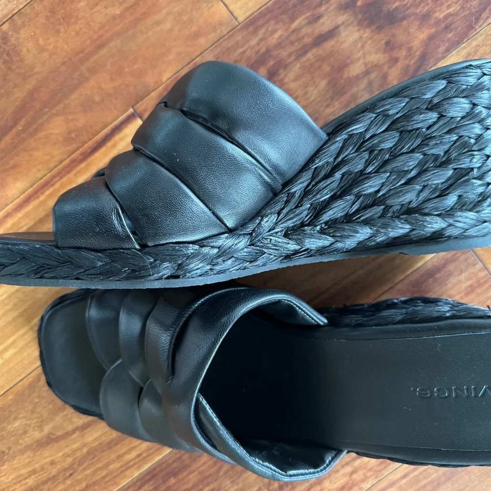 VINCE Gilian Espadrille Wedge Slide Sandal